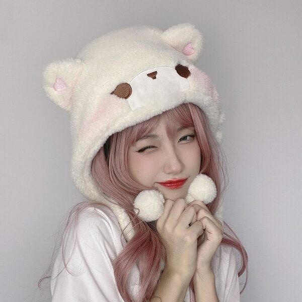 قبعة Kawaii Original Cute Bear Plush 4
