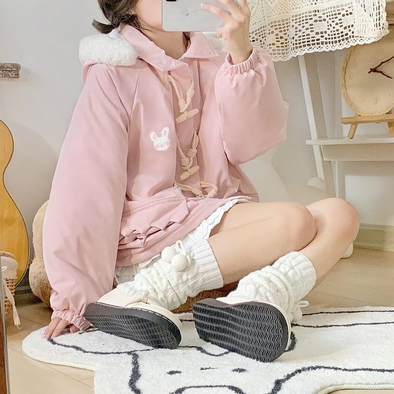 Jaqueta com Capuz Rosa Kawaii - Loja de Moda Kawaii  Lindas roupas  asiáticas japonesas Harajuku fofas da moda Kawaii