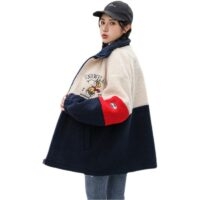 Chaquetas bordadas a juego de colores estilo chica Mori japonesa abrigo kawaii