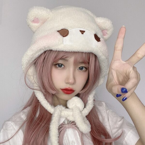 قبعة Kawaii Original Cute Bear Plush 3