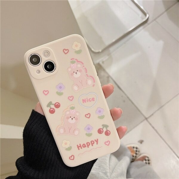 Kawaii Cute Cherry Bear iPhone Case bear kawaii
