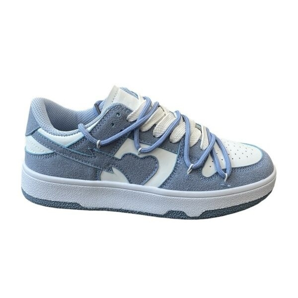Ins Style Girl Blue Platform Sneakers 5