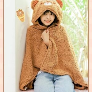 Manta de mantón de oso lindo Kawaii