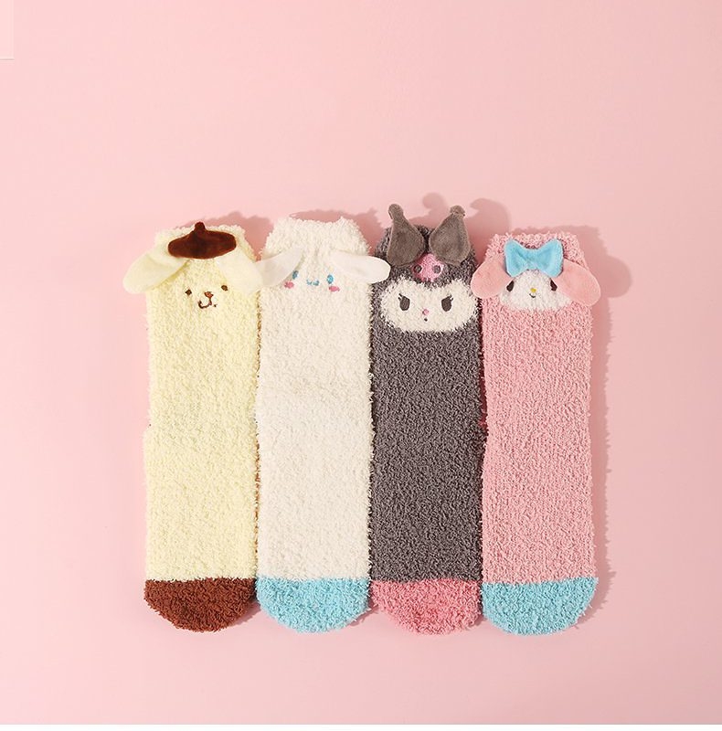 Kawaii Cute Cinnamoroll Floor Socks - Kawaii Fashion Shop  Cute Asian  Japanese Harajuku Cute Kawaii Fashion Clothing