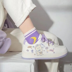 Sapatos de prancha Kawaii Sweet Little Bear All-match kawaii