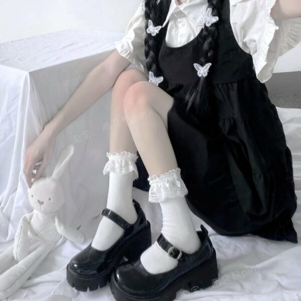 Lolita Sweet Lace Bowknot Socks Japanese kawaii