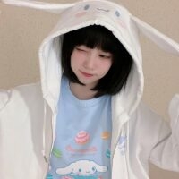 Kawaii Sanrio auktoriserad Cinnamoroll Prints Pullover Sweatshirt höst kawaii