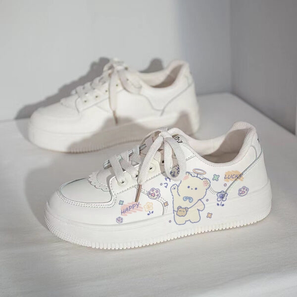 Sapatos de tabuleiro Kawaii Sweet Little Bear Kawaii completo