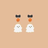 Cute Little Ghost Earrings All-match kawaii