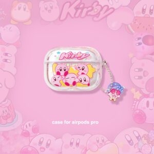 Kawaii Cartoon Kirby Quicksand Airpods Case
