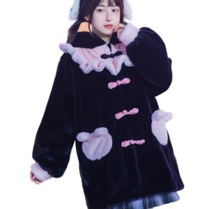 Cappotto Lolita con cappuccio coniglio originale Kawaii kawaii con cappuccio