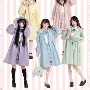 Пальто цвета макарон Kawaii Sanrio Joint-Name Циннаморолл каваи