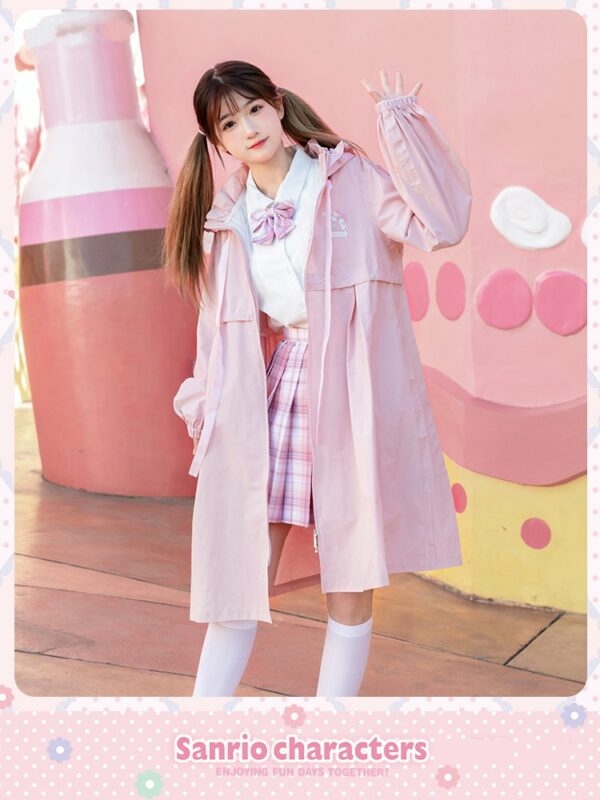 Пальто цвета макарон Kawaii Sanrio Joint-Name Циннаморолл каваи