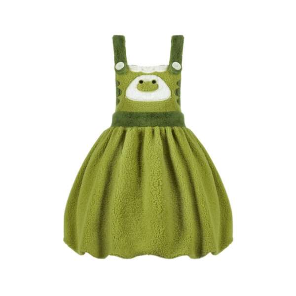 Kawaii Cute Green Frog Embroidery Lolita Skirt 3