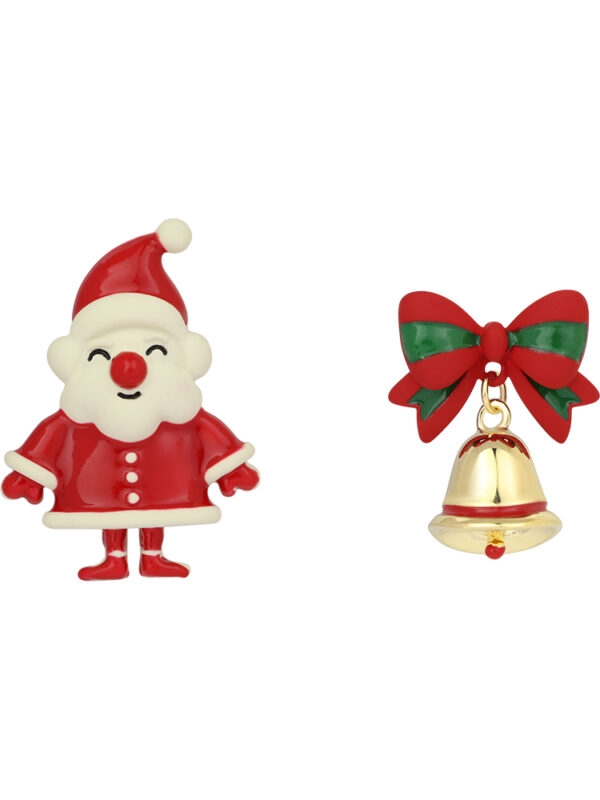 Милые серьги с рождественскими колокольчиками Санта-Клауса Рождество каваи