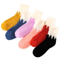جوارب أرضية متطابقة الألوان من Kawaii الجوارب الصوفية كاواي