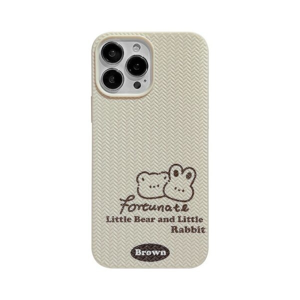 Etui na iPhone'a Kawaii Brown Rabbit Bear niedźwiedź kawaii