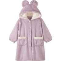 Pyjama à capuche violet de style Girly à la mode Oreilles d'ours kawaii