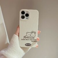 Ours lapin brun Kawaii Coque et skin iPhone ours kawaii