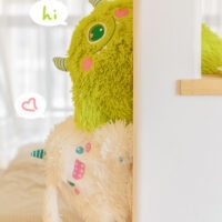Cartoon klein monster knuffel verjaardagscadeau kawaii