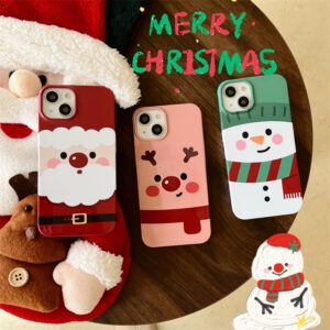 Kawaii süße Cartoon-Santa-iPhone-Hülle Cartoon-Santa-Kawaii