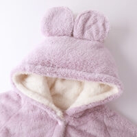 Fashion Girly Style Purple Hooded Pajamas Bear Ears kawaii