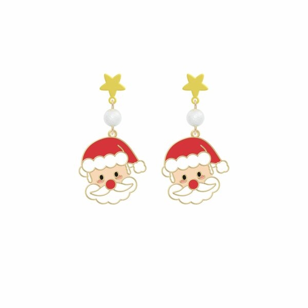 Snowy Christmas Tree Earrings Christmas gift kawaii