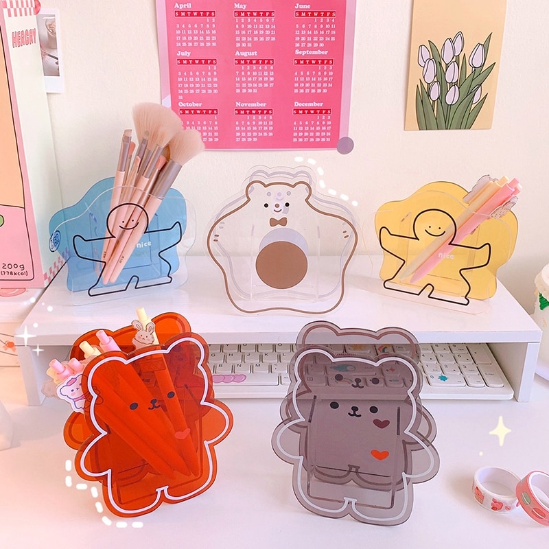 Kawaii Cute Bear Stationery Organizer - Kawaii Fashion Shop