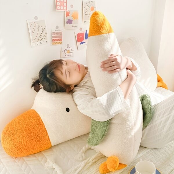 Cute Big White Goose Sleeping Pillow 6