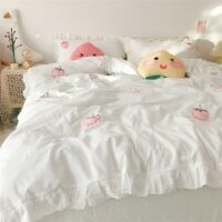 Комплект постельного белья Kawaii персик-клубника Комплект постельного белья каваи
