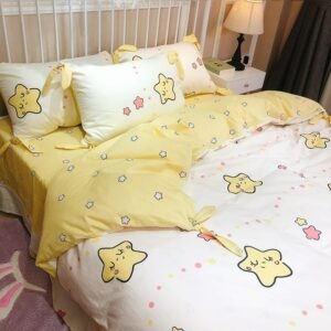 Set biancheria da letto Kawaii Cute Star Set biancheria da letto kawaii