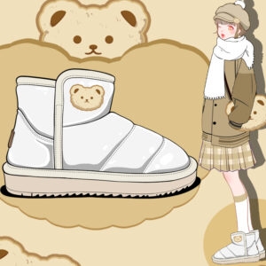 Kawaii Bear Winter Plush Snow Boots Shoes bear kawaii