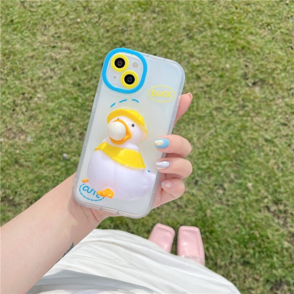 Cute Decompression Duckling iPhone Case 1