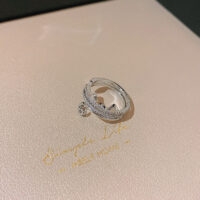 Lindo anillo de gatito de plata gatito kawaii