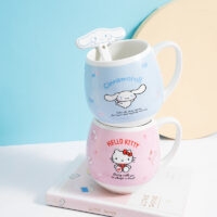 Kawaii Sanrio Ceramic Cup With Spoon Cartoon kawaii
