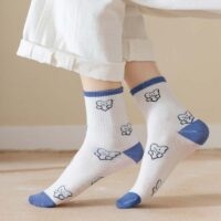 Cool Blue Aesthetic All-match Socks All-match kawaii