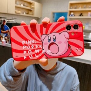 Niedliche Paar-Stern-Kirby-iPhone-Hülle. Paar kawaii