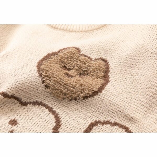 Пуловер с ленивым медведем в японском стиле ретро, свитер медведь каваи