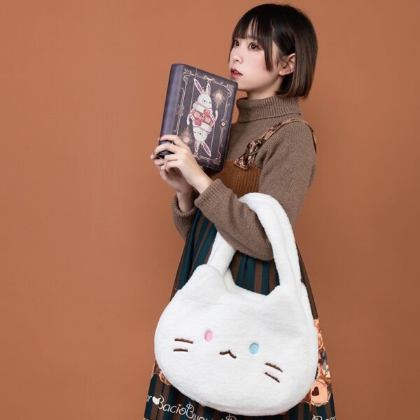 Sac à bandoulière en peluche petit chat Kawaii Anime kawaii