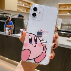 Kawaii Star Kirby Transparent iPhone Fodral iPhone 11 kawaii