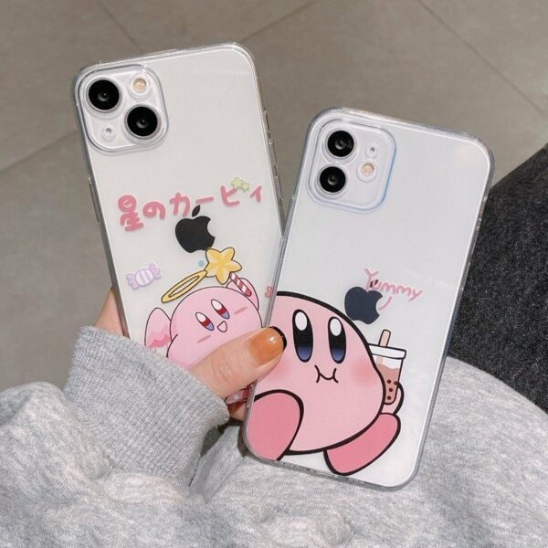Kawaii Star Kirby Transparent iPhone Case iPhone 11 kawaii