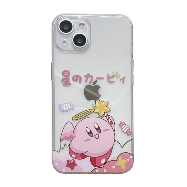 Прозрачный чехол для iPhone Kawaii Star Kirby айфон 11 кавайный