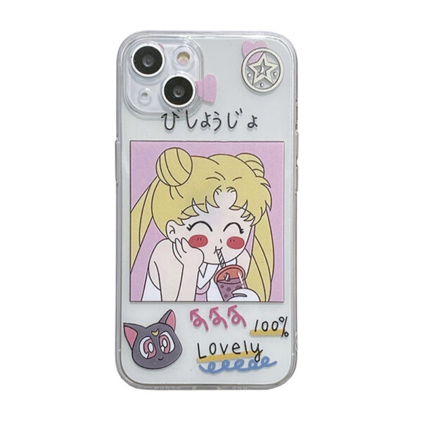 Etui na iPhone'a Kawaii Cartoon Sailor Moon Kawaii z kreskówek