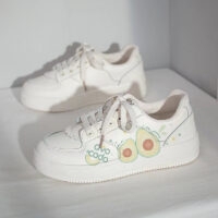 Sneakers con frutta originali Kawaii dipinte a mano Kawaii a tutto tondo