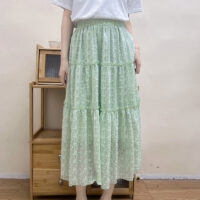 green-one-piece-skirt