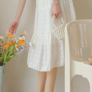 Summer Sweet Lace Cutout Skirt A-line Skirt kawaii