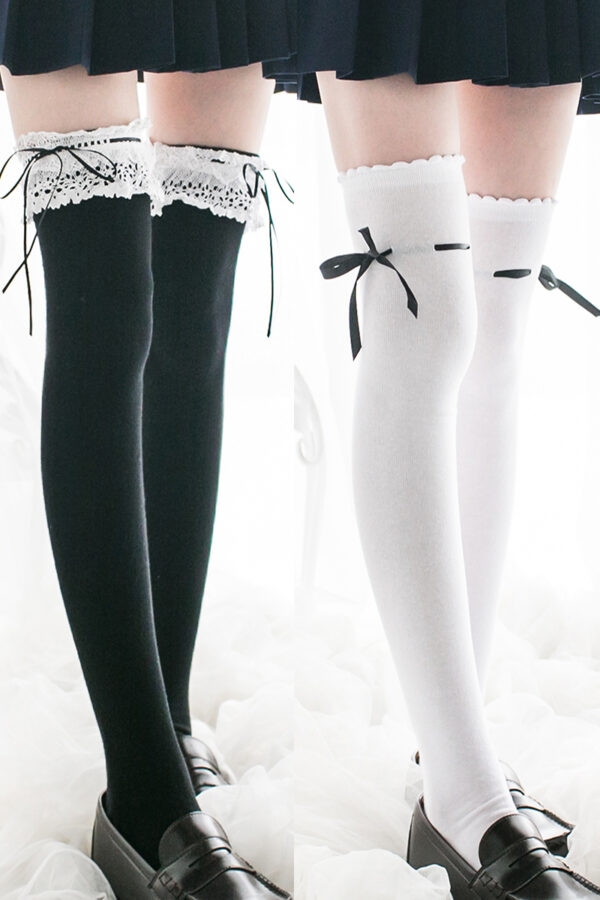 Japanese Cos Lace High Thigh Socks 6