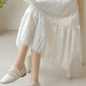 Summer Sweet Lace Cutout Skirt A-line Skirt kawaii