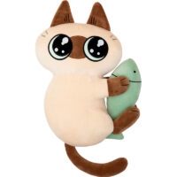 Brinquedo de boneca de pelúcia de gato siamês Kawaii Anime kawaii