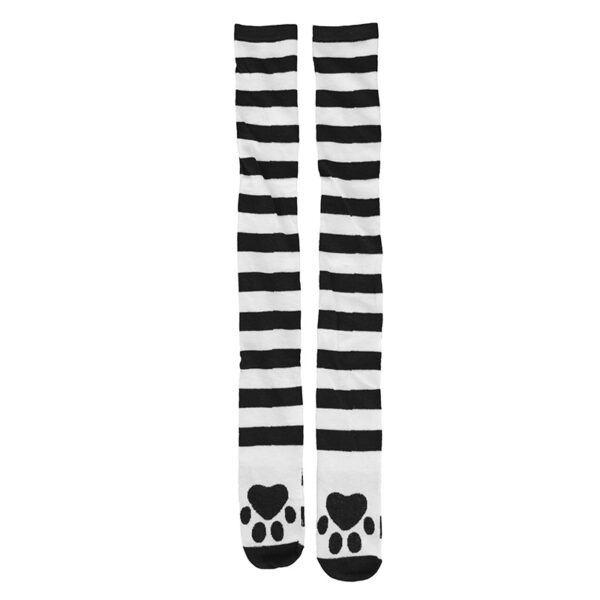 Kawaii Knitted Cat Claw Striped Socks Cat Claw kawaii